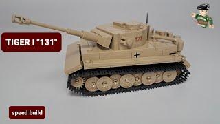 TIGER I "131" Scale 1:48 - COBI 2170 (speed build review)