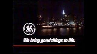 GE - "We bring good thing to life." Commercial (1987)