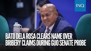 Bato dela Rosa clears name over bribery claims during Guo Senate probe