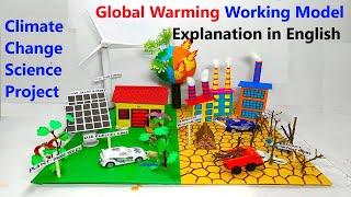 global warming working model science project explanation in english | craftpiller