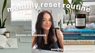 JULY MONTHLY RESET |  goal reflecting & setting, monthly favorites, budget with me