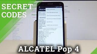 Secret Codes ALCATEL Pop 4 - Hidden Mode / Test Menu / Tricks / Secret Options