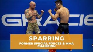 Sparring Special Forces Soldier & Professional MMA Champion