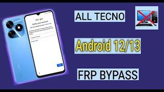 Tecno Spark 10/10c FRP Bypass  Android 12/13 | Tecno Spark 10/10c Bypass FRP Google Account Lock