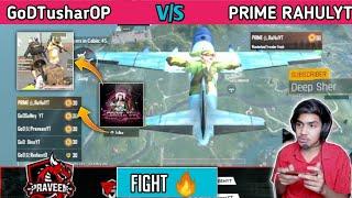 GoDTusharOP Vs Prime Rahul YT Intense Fight  || GoDPraveenYT VS PRIME RAHUL YT || BGMI