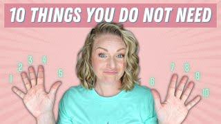 DE INFLUENCING CURLY HAIR - 10 THINGS YOU DO NOT NEED