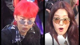 Reaction when G-DRAGON GD & Park Shin Hye meets chosaeho / Jo Se-ho @ Paris 3 october 2017