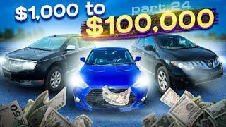 $5500 Profit In 1 Week - Turning $1,000 To $100,000 Pt 24 Flipping Cars