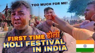 MY NIGHTMARE IN HOLI FESTIVAL IN INDIA  (VRINDAVAN VLOG)