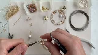 Клуб дизайнеров Jewels4all, ноябрь-2023 - Тизер мастер-класса по созданию серег на мемори-проволоке