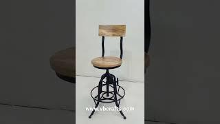 Industrial Bar Stool #barstool #highstool #cafe #bar #furniture #furnituredesign  #industrial