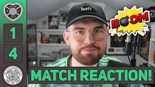 WHAT A WEEKEND FOR CELTIC! | Hearts 1-4 Celtic | MATCH REACTION!