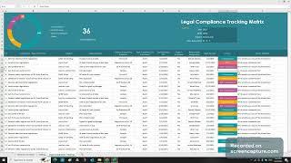 Legal Compliance Register and Tracking Matrix Template