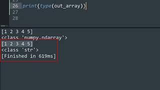 Convert Numpy array to String using Python