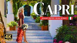 Capri e Anacapri: il paradiso più bello d'Italia  Tour a piedi in 4k