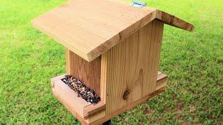 How to Make a Bird Feeder with 1 board | Simple DIY