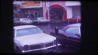 People walking downtown in the rain | Austin, TX 1972