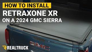 How to Install RetraxONE XR Manual Retractable Tonneau Cover w/ T-Slot Rails on a 2024 GMC Sierra