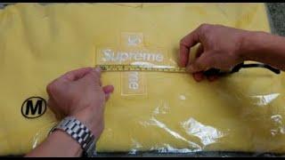 ASMR Supreme Cross Box Logo Hooded Sweatshirt Legit Check + Measurements!