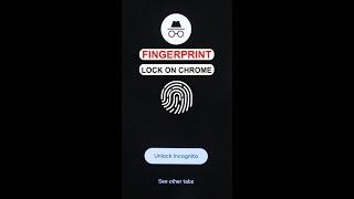 How to Lock Incognito Tabs on Google Chrome from your Smartphone #shorts