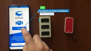 Копирование пульта через приложение "Gator шлагбаум". Copy remote control through the app Gator gate