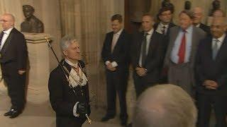 Queen's Black Rod has door slammed in his face by MPs