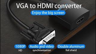 Vention VGA to HDMI Converter with Female Micro USB and Audio Port ACN