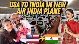 USA to India on Air India’s New Airbus A350 | Our Experience with a 15-Month-Old Baby|  Albeli Ritu