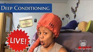 DEEP CONDITIONING MY NATURAL HAIR | Ellenmarie