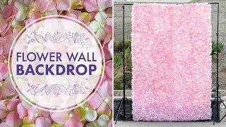 DIY Flower Wall Backdrop | BalsaCircle.com