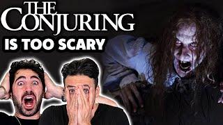 Easily scared man-babies watch *THE CONJURING* (scariest movie ever made)