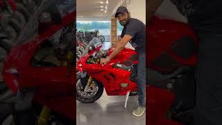 Ducati Panigale V4 With Custom Akrapovic Exhaust Listen  the Sound, Smoke