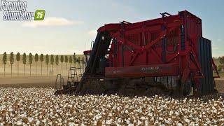 LIVE: THE BIGGEST COTTON FIELD I HAVE EVER DONE!!! | Farming Simulator 25 Frontier Episode 9