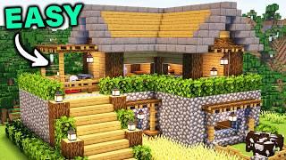 ️ Minecraft : EASY Starter House  [ Build Tutorial for Survival ]