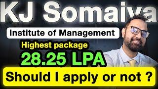 KJ Somaiya Institute Of Management | Highest Package 28.25 Lakhs | Application Deadline