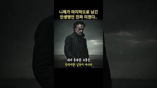 니체가 마지막으로 남긴 인생명언 진짜 미쳤다.. #쇼펜하우어 #니체 #석가모니 #맹자 #명언 #인생조언 #철학 #좋은글 #좋은말 #좋은글귀