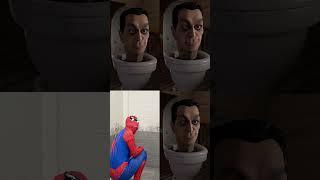 How did the SKIBIDI TOILET get there #spiderman #shorts #viral