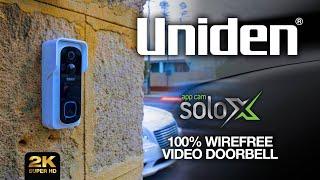 Uniden - App Cam SOLO X2K Video Door Bell