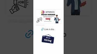 Amdocs is hiring for software test engineer
