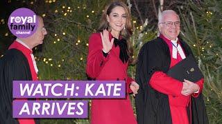 WATCH: Princess Kate Arrives with Family For Spectacular Christmas Carol Service