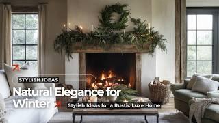 Natural Elegance: Transforming Winter Spaces with Rustic Earthy Luxe