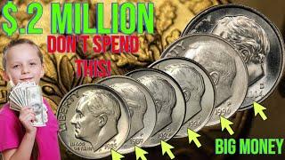 Top 6 Ultra One Dime Coins Most Valuable Roosevelt One Dime worth money!Coins worth pennies!