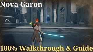 Nova Garon 100% ( Hanger Bay Exterior & Central Command ) Walkthrough Jedi Survivor