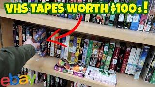 These VHS Tapes are Worth $100s Each! | Thrifting Goodwill and Selling on Ebay and Amazon FBA!