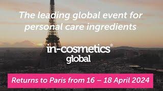 Registration for in-cosmetics Global 2024 is now open!