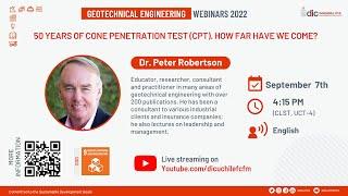 Seminario Peter Robertson “50 years of Cone Penetration Test (CPT). How far have we come?”