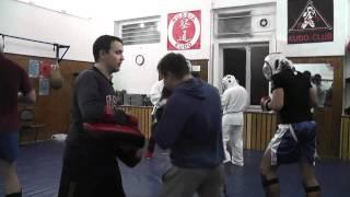 Two side mawashi training. KUDO. Denis N. Sinutin (3rd dan).