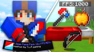 BEDWARS con mi NUEVO TEXTURE PACK - Deep Pepsi Pack 16x