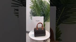 Unboxing the Celine small Boston bag in the Triomphe canvas #celinebag #bagunboxing #luxury