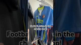 Football shirts in the charity shop! #foryou #thrift #reseller #reselling #wethrift #fyp #football l